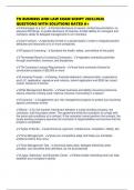 TN BUSINESS AND LAW EXAM SCRIPT 2025&sol;2026 QUESTIONS WITH SOLUTIONS RATED A&plus;