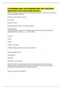 TN BUSINESS AND LAW EXAMINATION TEST 2025&sol;2026 QUESTIONS WITH SOLUTIONS RATED A&plus;
