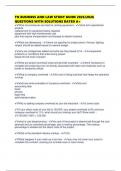 TN BUSINESS AND LAW STUDY GUIDE 2025&sol;2026 QUESTIONS WITH SOLUTIONS RATED A&plus;