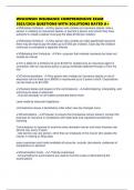 WISCONSIN INSURANCE COMPREHENSIVE EXAM 2025&sol;2026 QUESTIONS WITH SOLUTIONS RATED A&plus;