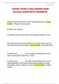 USCBP EXAM 6 2025 BRAND NEW  ACTUAL EXAM WITH ANSWERS&period;