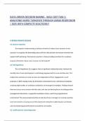 DATA-DRIVEN DECISION MAKING - WGU C207 TASK 1&colon; ANALYZING NURSE TURNOVER THROUGH LINEAR REGRESSION &vert; 2025 WITH COMPLETE SOLUTIONS&excl;&excl;