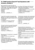 FL CAM Practice Exam &num;1 Test Questions with Answers Graded A