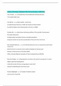 History of Nursing &vert; Questions with Correct Answers &vert; 100&percnt; Pass