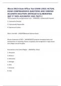 Illinois DECA State Officer Test EXAM &lpar;2025&rpar; ACTUAL EXAM COMPREHENSIVE QUESTIONS AND VERIFIED ACCURATE SOLUTION &lpar;DETAILED & ELABORATED&rpar; &vert;GET IT 100&percnt; ACCURATE&excl;&excl; 2025 TEST&excl;&excl; &vert;
