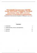 WALMART Stormwater SWPPP Exam 2025&sol;2026&colon; Complete Verified Questions with 100&percnt; Correct Answers & Detailed Explanations