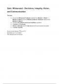 CJUS 300 Quiz&colon; Whisenand - Decisions&comma; Integrity&comma; Vision&comma; and Communication &vert; Score 75&sol;75 &vert; Liberty University
