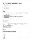 CJUS 300 Quiz&colon; MacArthur - Leadership in Action &vert; Score 40&sol;40 &vert; Liberty University