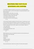HESI Pediatric Exit Exam &ndash; Questions & Answers 2025&sol;2026