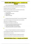 NURS 6660 Midterm Exam 1 &ndash; Question and Answers