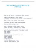 NUR 101 TEST 1 QUESTIONS AND ANSWERS&period;