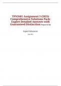 TPN2601 Assignment 3 &lpar;2025&rpar;  Comprehensive Solutions Pack&colon;  Expert Detailed Answers with  Guaranteed Distinction