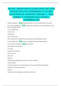 NR 304 &sol; NR304 FINAL EXAM&colon; &lpar;NEW 2025&sol;2026 UPDATE&rpar; HEALTH ASSESSMENT II GUIDE &vert; QUESTIONS & ANSWERS &vert; GRADE A &vert; 100&percnt; CORRECT &lpar;VERIFIED SOLUTIONS&rpar; &ndash; CHAMBERLAIN
