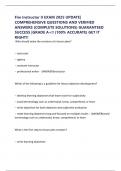 Fire Instructor II EXAM 2025 UPDATE&vert; COMPREHENSIVE QUESTIONS AND VERIFIED ANSWERS &lpar;COMPLETE SOLUTIONS&rpar; GUARANTEED SUCCESS &vert;GRADE A&plus;&excl;&excl; &lpar;100&percnt; ACCURATE&rpar; GET IT RIGHT&excl;&excl;