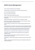 NAFA Asset Management Questions and Answers