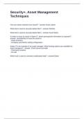 Security&plus;&period; Asset Management Techniques Questions and Answers 100&percnt; Correct