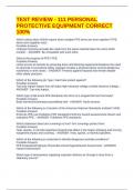 TEST REVIEW - 111 PERSONAL PROTECTIVE EQUIPMENT CORRECT 100&percnt;