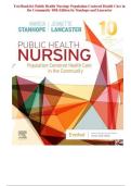 Test Bank for Public Health Nursing&colon; Population-Centered Health Care in the Community 10th Edition by Stanhope and Lancaster