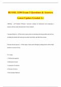 BUSML 3250 Exam 2 Questions & Answers Latest Update Graded A&plus;