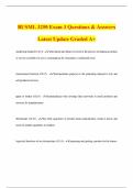 BUSML 3250 Exam 3 Questions & Answers Latest Update Graded A&plus;