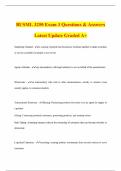 BUSML 3250 Exam 3 Questions & Answers Latest Update Graded A&plus;