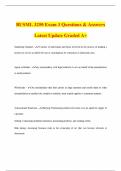 BUSML 3250 Exam 3 Questions & Answers Latest Update Graded A&plus;