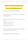BUSML 3250 Final Exam Questions & Answers Latest Update Graded A&plus;