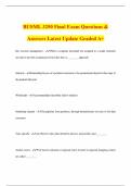BUSML 3250 Final Exam Questions & Answers Latest Update Graded A&plus;