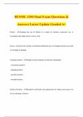 BUSML 3250 Final Exam Questions & Answers Latest Update Graded A&plus;