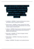 Civics and Economics NC Final Exam Review STUDY GUIDE 2025&sol;2026 COMPREHENSIVE QUESTIONS WITH VERIFIED CORRECT SOLUTIONS &vert;&vert; ALREADY GRADED A&plus;100&percnt; GUARANTEED PASS <<LATEST VERSION>>
