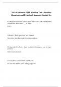 2025 California DMV Written Test &ndash; Practice Questions and Explained Answers Graded A&plus;