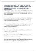 Congestive Heart Failure TEST COMPREHENSIVE QUESTIONS AND VERIFIED ANSWERS &lpar;DETAILED & ELABORATED&rpar; ACTUAL EXAM 2025 TEST 100&percnt; SOLVED 2025&excl;&excl;