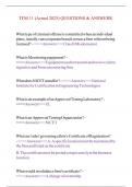 TFM 11 &lpar;Actual 2025&rpar; QUESTIONS & ANSWERS