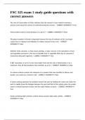 FSC 325 exam 1 study guide questions with correct answers&period;