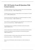 FSC 325 Practice Exam III Questions With Correct Answers&period;
