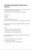NCIDQ Exam Questions With Correct Answers