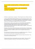 ELLIS AND ASSOCIATES LIFEGUARD EXAM WITH COMPLETE QUESTIONS AND ANSWERS LATEST UPDATED 
