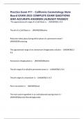 Practice Exam &num;11 - California Cosmetology State Board EXAM 2025 COMPLETE EXAM QUESTIONS AND ACCURATE ANSWERS &vert;ALREADY PASSED&excl;&excl;