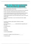 MEJO 101 PRACTICE QUESTIONS WITH ACCURATE ANSWERS