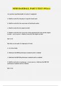 NFHS Baseball Part I Test &lpar;WIAA&rpar; &ndash; Practice Questions 2025&sol;2026