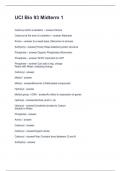 UCI Bio 93 Midterm 1 Questions and Answers 100&percnt; Correct