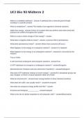 UCI Bio 93 Midterm 2 Questions and Answers 100&percnt; Correct