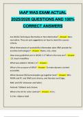 IAAP WAS EXAM ACTUAL 2025&sol;2026 QUESTIONS AND 100&percnt; CORRECT ANSWERS