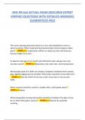 HESI RN Exit ACTUAL EXAM 2025&sol;2026 EXPERT  VERIFIED QUESTIONS WITH DETAILED ANSWERS&vert; GUARANTEED PASS 