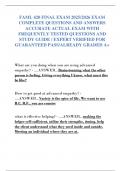 FAML 420 FINAL EXAM 2025&sol;2026 EXAM  COMPLETE QUESTIONS AND ANSWERS  ACCURATE ACTUAL EXAM WITH  FREQUENTLY TESTED QUESTIONS AND  STUDY GUIDE &sol; EXPERT VERIFIED FOR  GUARANTEED PASS&sol;ALREADY GRADED A&plus; 