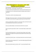 PALS 2025&sol;2026 Pt 1 Questions with 100&percnt; Verified Correct Answers