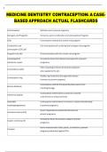 MEDICINE DENTISTRY CONTRACEPTION A CASE-BASED APPROACH ACTUAL FLASHCARDS