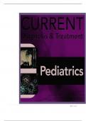 TEST BANK FOR CURRENT Diagnosis & Treatment Pediatrics&comma; 27th Edition by Maya Bunik &comma; Myron J&period; Levin&comma; Mark J&period; Abzug ISBN&colon; 978-1265739898 COMPLETE GUIDE ALL CHAPTERS COVERED 100&percnt; VERIFIED A&plus; GRADE ASSURED&excl;&excl;&excl;&excl;&excl;NEW LATEST UPDATE&excl;&excl;&excl;&excl;&excl;