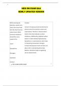 HESI RN EXAM Q&A