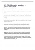 ITS EXAM Domain4 questions n answers A&plus; rated